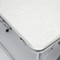 Aluminium Kampeertafel 120x60cm - Campingtafel Inklapbaar - 3-voudig Verstelbare Vouwtafel Grijs -Buitenkampeer Winkel 1200x1200 737