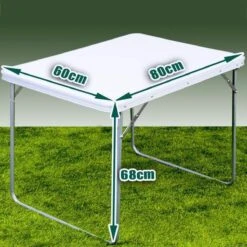 Merkloos Aluminium Inklapbare Tuintafel - Campingtafel - 80x60x68 Cm -Buitenkampeer Winkel 1200x1200 760