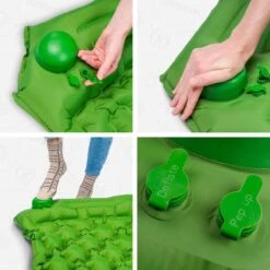 TRVLMORE Slaapmat - Zelfopblazend - 1 Persoons - Ingebouwde Pomp En Kussen - Groen -Buitenkampeer Winkel 1200x1200 816