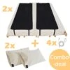 Earthle Volledige Earthing Tweepersoons Aardingsset - 2x Slaapmat + 2x Kussensloop - Aardingsmat - Aarden - Earthing Mat - Aarding - Grounding Mat - Kussensloop - Aardingskussensloop - Combo Deal -Buitenkampeer Winkel 1200x1200 837