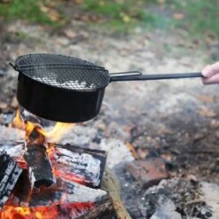 3BMT Popcorn Pan Voor Kampvuur - Met Popcorn Mais - Ook Voor BBQ -Buitenkampeer Winkel 1200x1200 877