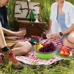 Buxibo - 3-Delige Keuken Vergiet Set Inklapbaar Groen/Grijs -Buitenkampeer Winkel 1200x1200 889