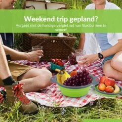 Buxibo - 3-Delige Keuken Vergiet Set Inklapbaar Groen/Grijs -Buitenkampeer Winkel 1200x1200 896