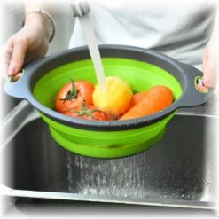 Merkloos Inklapbare Vergiet - Opvouwbaar - Groot - Blauw - Siliconen -Buitenkampeer Winkel 1200x1200 946