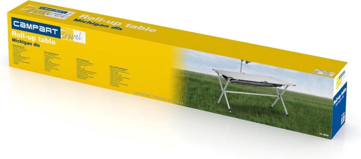 Campart Campingtafel XL TA-0806 - Opvouwbaar, Lichtgewicht En Met Verstelbare Poten - Kampeertafel Inklapbaar Inclusief Opbergtas - 140 X 80 X 70 Cm - Wit 12 Campart Campingtafel XL TA-0806 - Opvouwbaar, Lichtgewicht En Met Verstelbare Poten - Kampeertafel Inklapbaar Inclusief Opbergtas - 140 X 80 X 70 Cm - Wit - Afbeelding 10