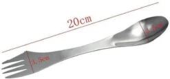 KELERINO. RVS Spork - Survival Outdoor Camping - Vork, Lepel & Mes - 3 Stuks -Buitenkampeer Winkel 1200x560
