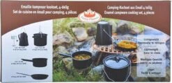 ESSCHERT DESIGN Pannenset Kampvuur - 4 Delig - Outdoor - Metaal -Buitenkampeer Winkel 1200x581 13