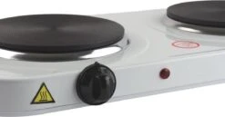 Orange85 Kookplaat - Elektrisch - 2 Pits - Kampeer Accessoires - Wit - 48x27x5cm - Metaal - Fornuis - Vrijstaand -Buitenkampeer Winkel 1200x627 6