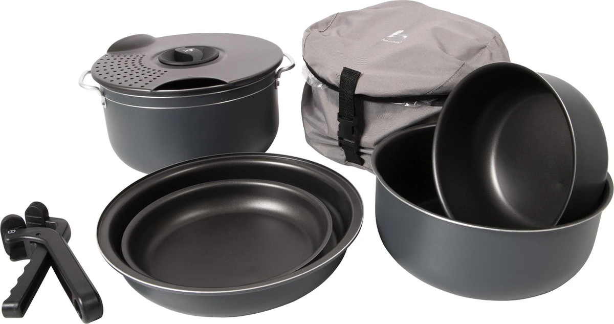 Bo-Camp Pannenset - Camping - 7-delig - Aluminium 3 Bo-Camp Pannenset - Camping - 7-delig - Aluminium