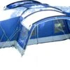 Skandika Nimbus Sleeper 12 Tent – Koepeltenten – 12 Persoons Familietent - Campingtent – Muggengaas – Sleeper Technology (3 Extra Donkere Slaapcabines) – 760 X 630 X 215 Cm (LxBxH) – 5000 Mm Waterkolom – Camping, Tuin – Kamperen – Blauw/wit