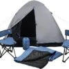 MaxxSport Camping Set - 2 Persoons - Tent + Slaapzakken + Campingstoelen - 200x190x120cm -Buitenkampeer Winkel 1200x682