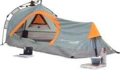Where Tomorrow Solo Tent Pop Up 225X100X57 Cm - Grijs - 1 Persoons -Buitenkampeer Winkel 1200x705