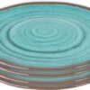 Bo-Camp Ontbijtbord - Halo - 100% Melamine - 4 Stuks - Aqua -Buitenkampeer Winkel 1200x713 1
