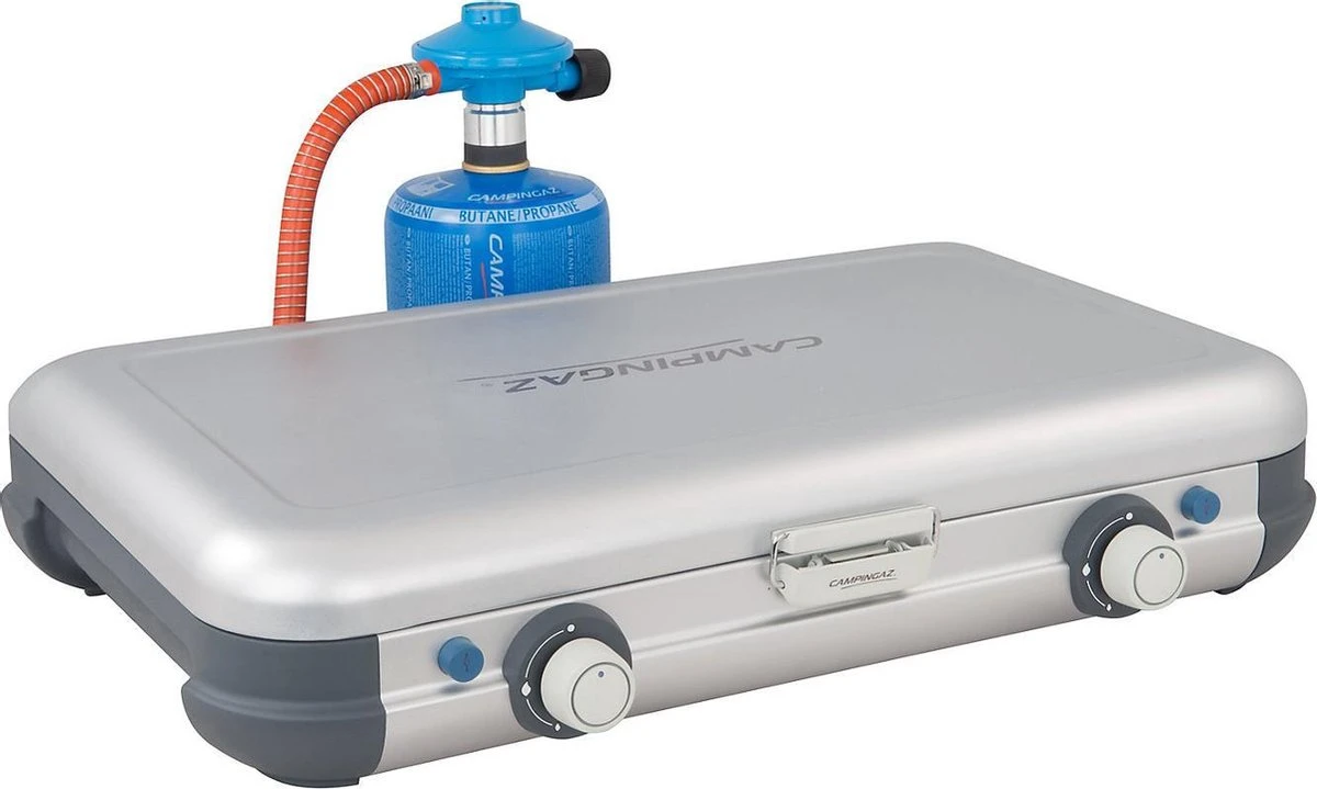 Campingaz Camping Kitchen 2 CV PZ Camping Kooktoestel - 2-pits - 2x 2000 Watt - Piezo 5 Campingaz Camping Kitchen 2 CV PZ Camping Kooktoestel - 2-pits - 2x 2000 Watt - Piezo - Afbeelding 3