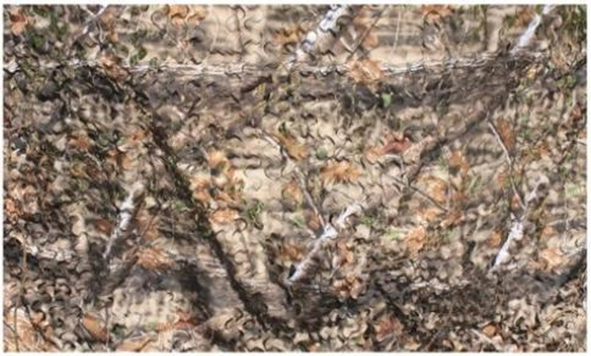 Natural Camouflage Net 3D Naturel Brown 1,50x4,00 Meter - Advanched Camouflage - 2-laags Met Binnennet En 3D Blaadjes Buitennet | Natuurlijke Kleuren | Polyester | Boomhut | Kind | Jacht | Buitenleven 3 Natural Camouflage Net 3D Naturel Brown 1,50x4,00 Meter - Advanched Camouflage - 2-laags Met Binnennet En 3D Blaadjes Buitennet | Natuurlijke Kleuren | Polyester | Boomhut | Kind | Jacht | Buitenleven