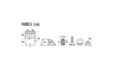 High Peak Paros 5 Tunneltent - 5-Persoons - Donkergrijs -Buitenkampeer Winkel 1200x727