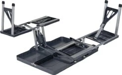 Bo-Camp Picknicktafel - Basic - Inklapbaar - Grijs -Buitenkampeer Winkel 1200x740