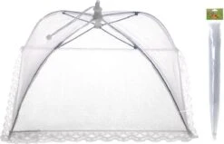 Merkloos Opvouwbaar Vliegennetje / Vliegenkapje 45 X 45 Cm - Hoogte 20 Cm -Buitenkampeer Winkel 1200x774 2