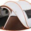 Fly Lab Luxe Pop Up Tent - Kampeer Tent - Grijs/Oranje - 4 Persoons -Buitenkampeer Winkel 1200x787 1