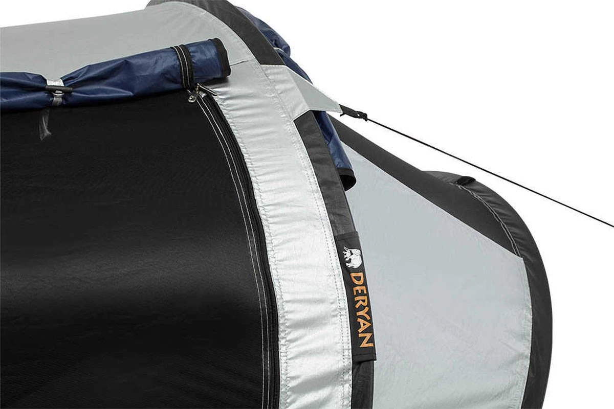 Deryan Cocoon Pop Up Tent - Luchtbed - Luchtpomp - 4 Persoons - Zilver 13 Deryan Cocoon Pop Up Tent - Luchtbed - Luchtpomp - 4 Persoons - Zilver - Afbeelding 11