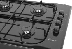Zilan - Vrijstaande Gaskookplaat - 4 Branders - Gaskooktoestel 4 Pits - Zwart - Roestbestendig -Buitenkampeer Winkel 1200x819 1