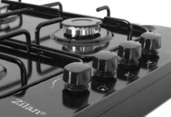 Zilan - Vrijstaande Gaskookplaat - 4 Branders - Gaskooktoestel 4 Pits - Zwart - Roestbestendig -Buitenkampeer Winkel 1200x819 3