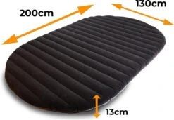 Deryan Luxe Twin Luchtbed - Tweepersoons Luchtbed Inclusief Pomp - 200 Cm X 130 X 13 Cm -Buitenkampeer Winkel 1200x831 6