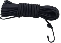 Merkloos Elastiekkoord - 10mtr - 4mm - Zwart - Bundel - Elastisch Koord