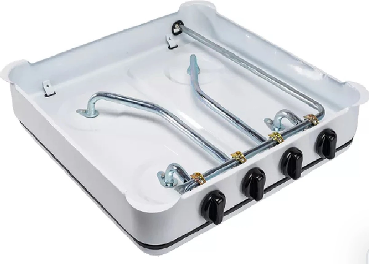 SMH LINE® Gas Kooktoestel 4 Pits - Camping Kooktoestel - Gaskomfoor - Incl. Gasslang Set 4 SMH LINE® Gas Kooktoestel 4 Pits - Camping Kooktoestel - Gaskomfoor - Incl. Gasslang Set - Afbeelding 2