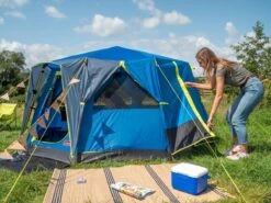 Coleman OctaGo Tent - Festival - 3-Persoons - Blauw/lime -Buitenkampeer Winkel 1200x900 9
