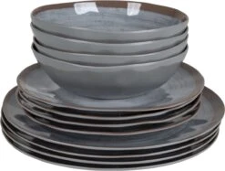 Bo-Camp Servies - Halo - 12-delig - Grijs -Buitenkampeer Winkel 1200x910 3