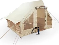 Opblaasbare Vier Persoons Tent Beige 300x200x210 Cm 25 Opblaasbare Vier Persoons Tent Beige 300x200x210 Cm -Buitenkampeer Winkel 1200x920