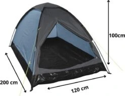 Orange85 Tent - 1 Persoons - Festivaltent - Blauw - Glow In The Dark - 200x120x100 Cm - Polyester -Buitenkampeer Winkel 1200x925
