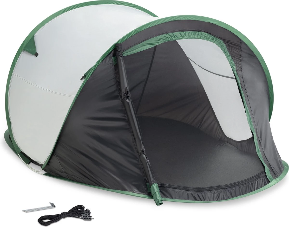 JEMIDI Tweepersoons Pop-up Tent - Opgooitent, Werptent Voor 2 Personen - Ideaal Als Festivaltent Of Kampeertent - Verschillende Kleuren 7 JEMIDI Tweepersoons Pop-up Tent - Opgooitent, Werptent Voor 2 Personen - Ideaal Als Festivaltent Of Kampeertent - Verschillende Kleuren - Afbeelding 6