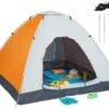 Relaxdays Strandtent Pop-up - Omkleedtent - 145x180 Cm - 2-3 Personen - Beachtent -compact - Oranje -Buitenkampeer Winkel 1200x945