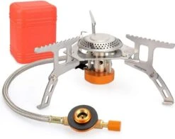 Ultralichte En Opvouwbare Gasbrander Op Pootjes Met Keramische Ontsteking