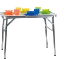 Merkloos Campingtafel - Opklapbaar - 75 X 55 X 70 Cm - Compact - Met Handvat -Buitenkampeer Winkel 1200x963