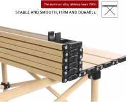 Buxibo - Lichtgewicht Vouwbare Campingtafel - Inklapbaar - Vis/Tuin/Picknick Tafel - Kamperen - Met Opberghoes - Aluminium - Grijs -Buitenkampeer Winkel 1200x967 1