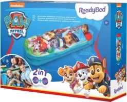 Paw Patrol ReadyBed Luchtbed + Slaapzak + Kussen - Blauw - 150x62x20 -Buitenkampeer Winkel 1200x967