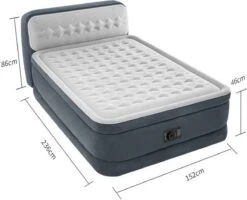 Intex 64448 - Queen Deluxe Ultra-Plush Zelfopblazend 2-persoons Luchtbed Met Hoofdboord (203x152x46cm) -Buitenkampeer Winkel 1200x972 5