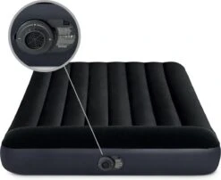 Intex Luchtbed - Twijfelaar - 137 X 191 X 25 Cm - Blauw - Met Ingebouwde Pomp, Hoeslaken Antraciet En Reparatieset -Buitenkampeer Winkel 1200x983 3