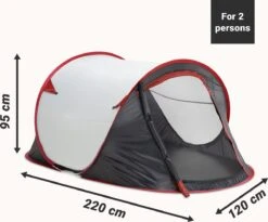 JEMIDI Tweepersoons Pop-up Tent - Opgooitent, Werptent Voor 2 Personen - Ideaal Als Festivaltent Of Kampeertent - Verschillende Kleuren -Buitenkampeer Winkel 1200x994