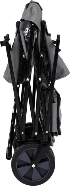 AREBOS Handwagen Vouwbare Dak Handwagen Vouwbare Trolley Uitrustingswagen Grijs -Buitenkampeer Winkel 454x1200 1