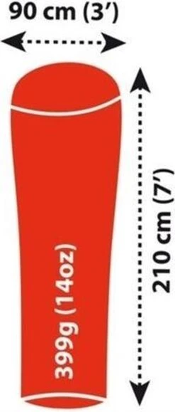 Sea To Summit - Reactor Extreme Thermolite® Mummy Liner - Lakenzak - Extra Verwarmend - Rood -Buitenkampeer Winkel 512x1200