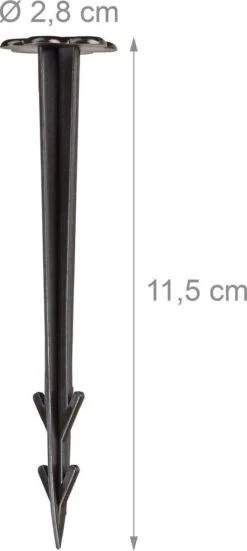 Relaxdays Grondzeilpen Kunststof - 100 Haringen - Grondpen Tuinzeil - Grondharing Set -Buitenkampeer Winkel 538x1200 3