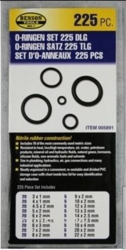 Benson O-ringen Set 225-delige Doos - Rubberen Ringetjes Set - Afsluitringetjes Set -Buitenkampeer Winkel 608x1200 3