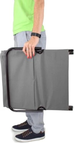 Strandmat Opvouwbaar Met Schouderband - Strandstoel Grijs 145x47x52 -Buitenkampeer Winkel 624x1200