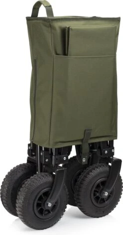 Campart Bolderkar HC-0915 - Opvouwbaar - Bolderwagen Met Stevig Harmonicaframe - Inclusief Opbergtas En Bodemplaat - Groen -Buitenkampeer Winkel 631x1200