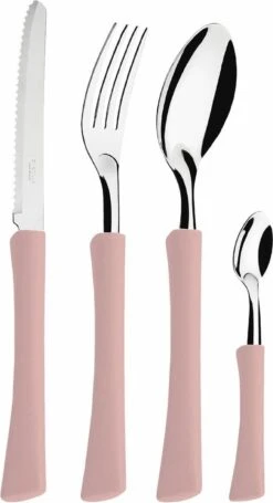 Di Solle Inova D - 6 Persoons Bestekset - Handige Opbergbak Met Raspdeksel - 26 Delig - Baby Pink -Buitenkampeer Winkel 652x1200 1