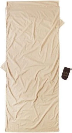 Cocoon TravelSheet - Lakenzak - Egyptisch Katoen - Beige -Buitenkampeer Winkel 653x1200